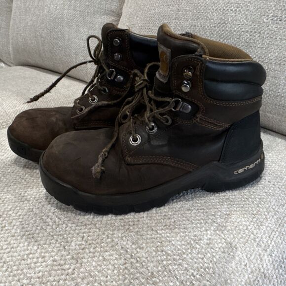 Carhartt CMF6366 Men\'s Brown Wide Work Boots Size 6.5